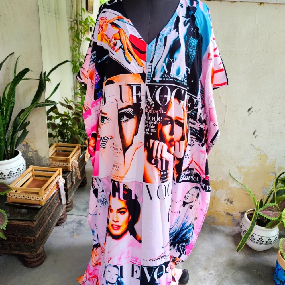 Brand New Digital Print Kaftan - Picture 1 of 3